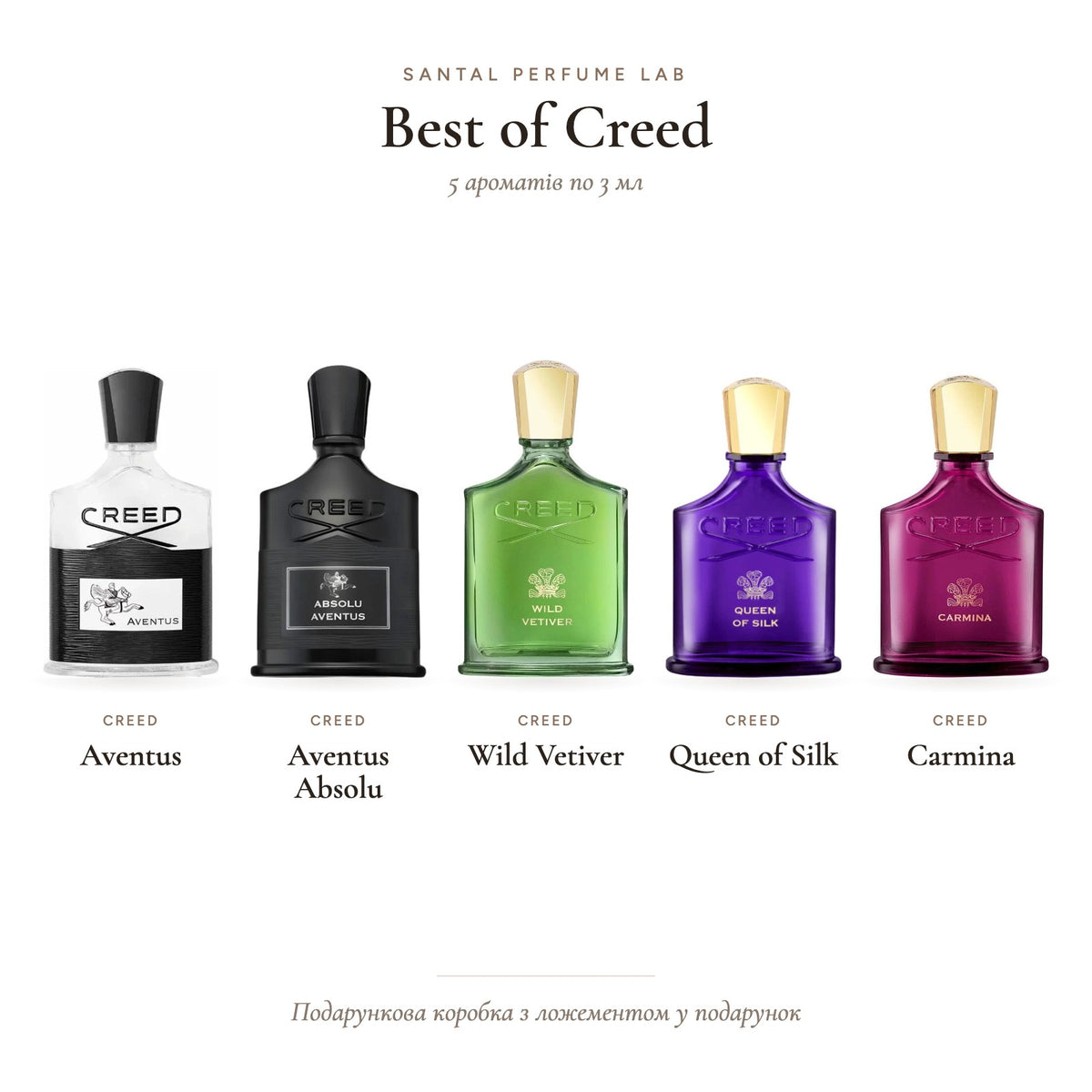Best of Creed: подарунковий набір парфумів у коробці